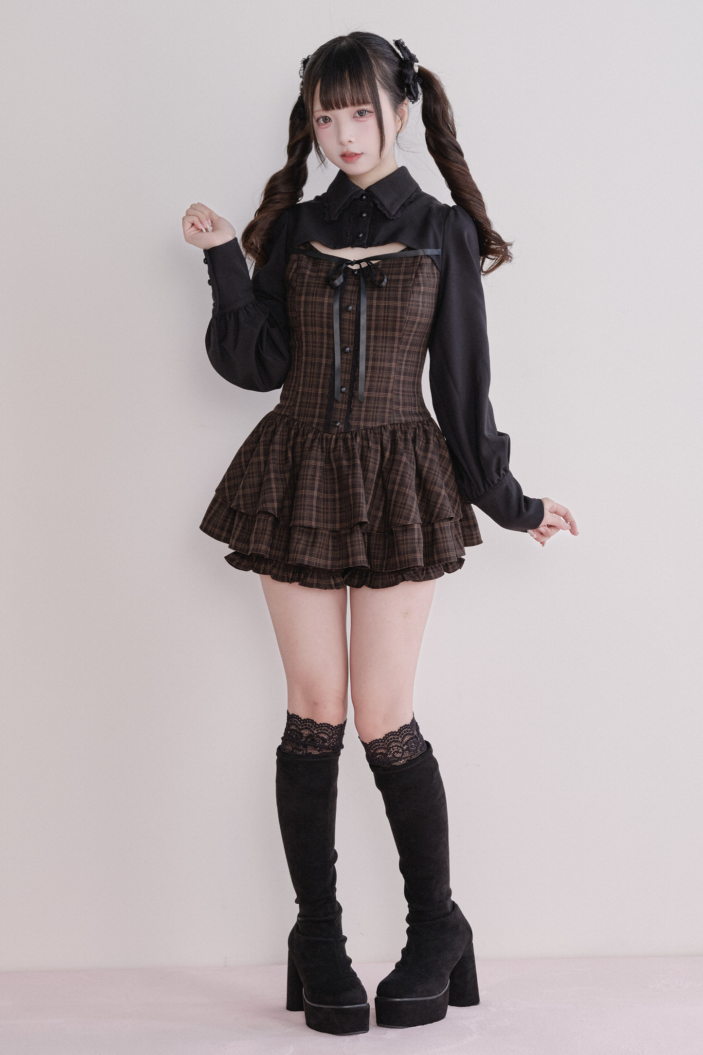 Plaid Sweet Dress + Inner Shorts