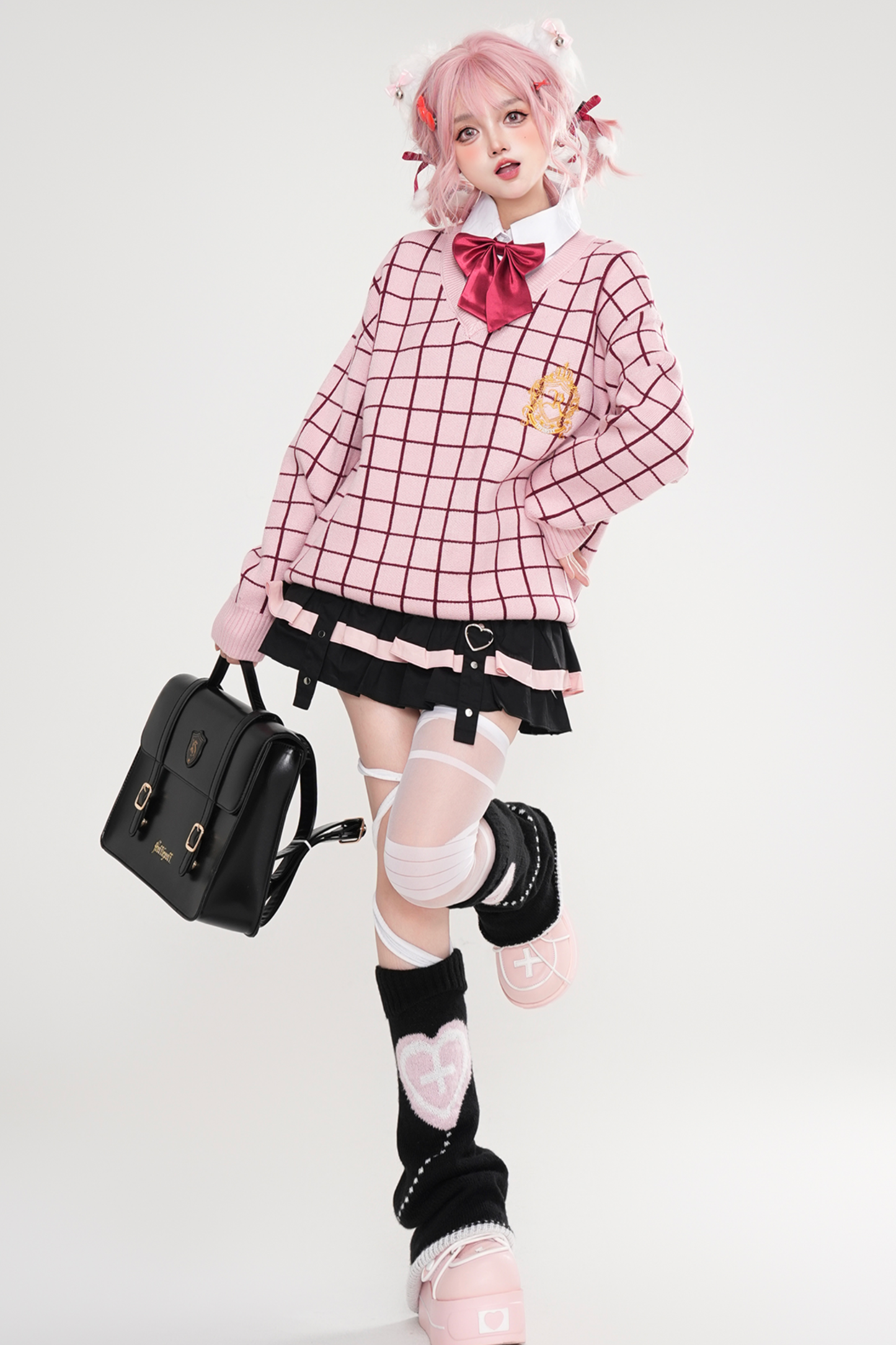 Campus Comic Check Tops