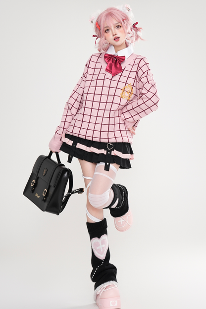 Campus Comic Check Tops