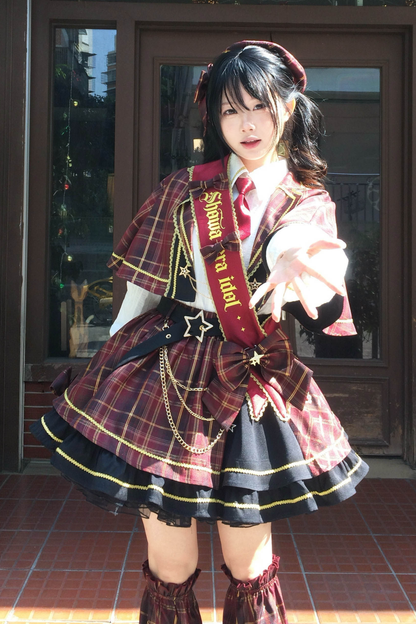 Retro Check Idol Lolita Set
