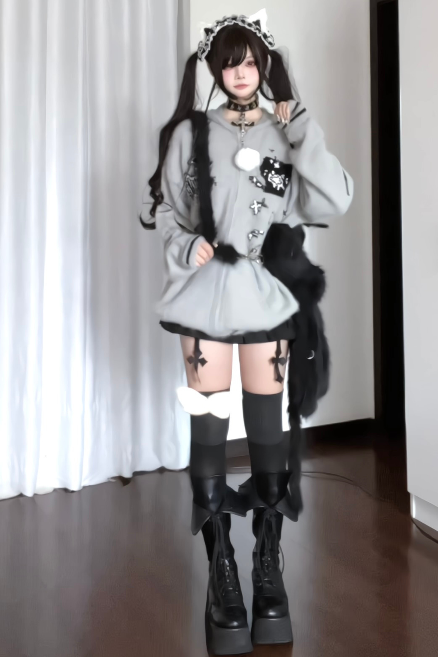 オタクフードルーズパーカー