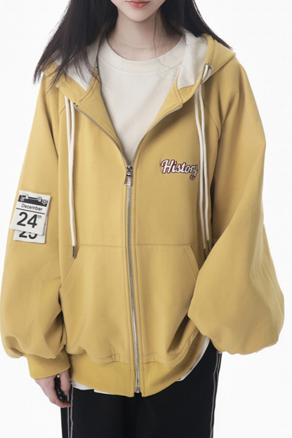 クリーミージャケット+Tシャツ+フードスウェット+スウェットパンツ