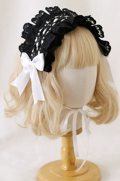 Dark headband with cat ears