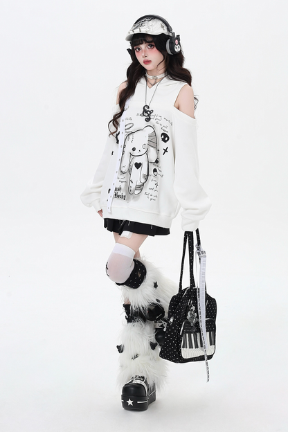 Bunny Off-the-shoulder Over-Tops