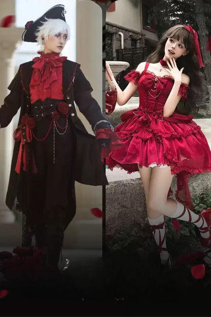 [October 6 Reservation Deadline] Forest Rose Original Design Lolita Dress + Pirate Prince Suit + Accessories