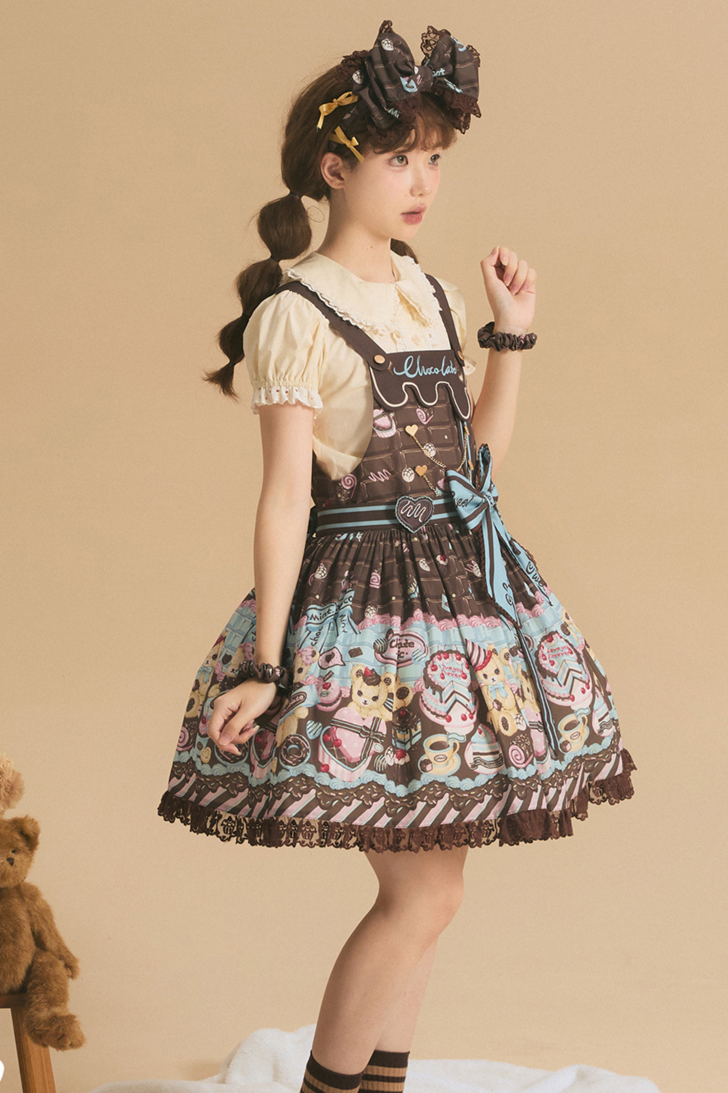 Dream Chocolate Bear Lolita Dress
