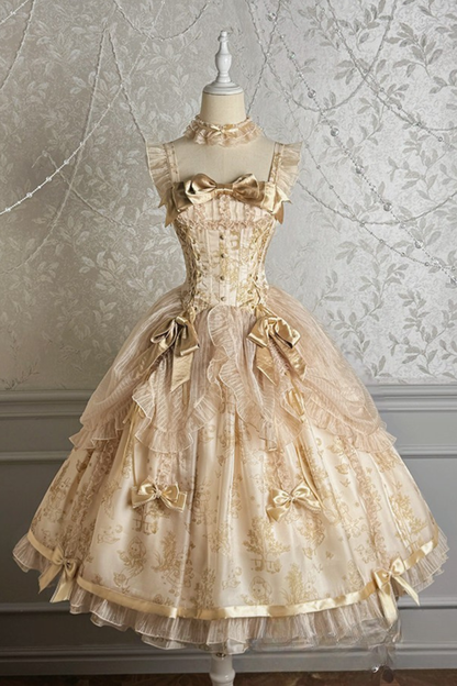 【4月3日予約締切】ギルデッドファンタジーロリータドレス+ジャンパースカート