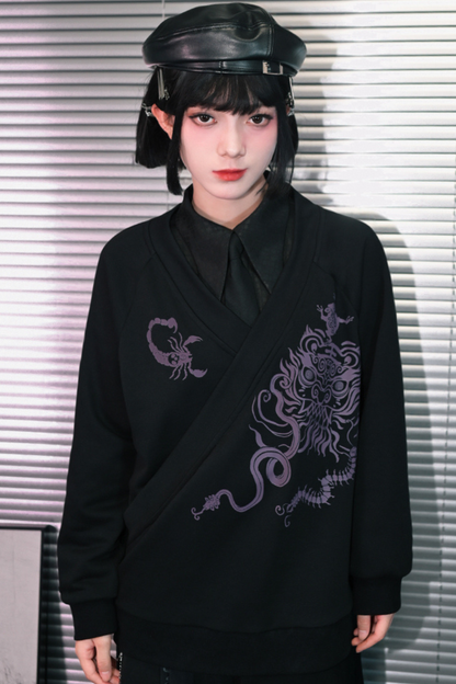 チャイナデザインプルオーバー