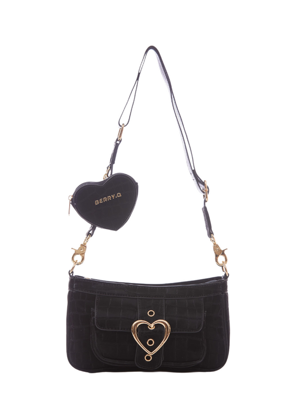 Heartling Belt Wan Shoulder Crocodile Bag