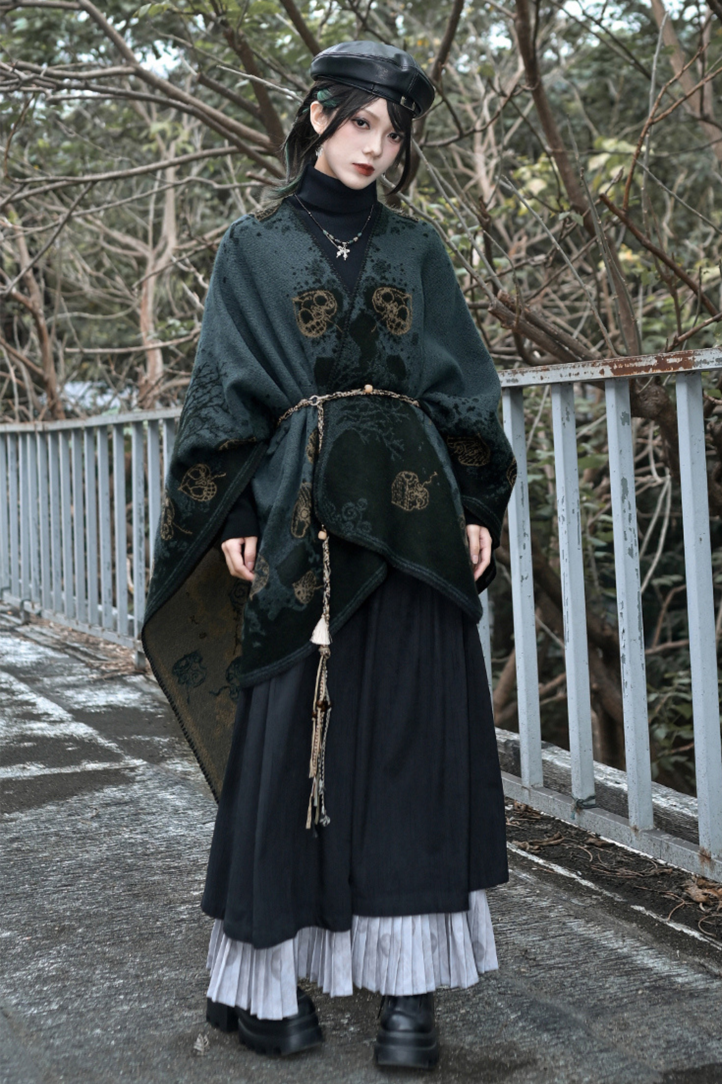 China Jacquard Long Cloak