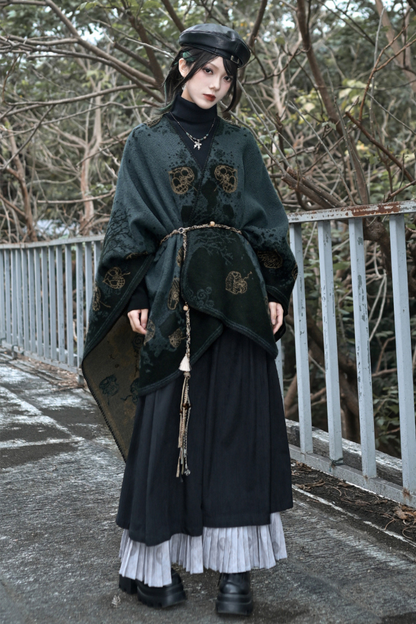 China Jacquard Long Cloak