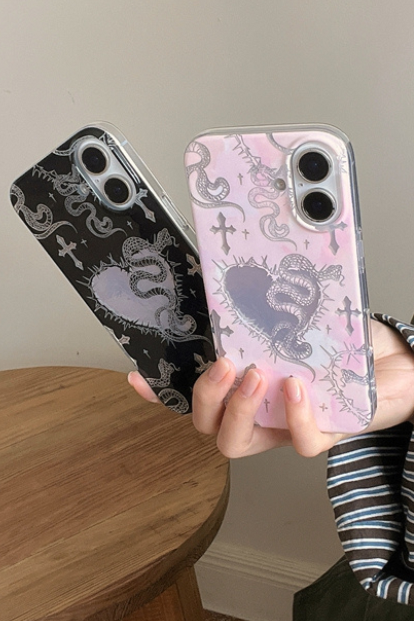 Cross Love Snake iPhone Case