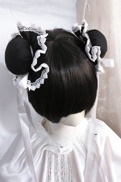 Chinesischer Rüschen-Schleifen-Haarschmuck