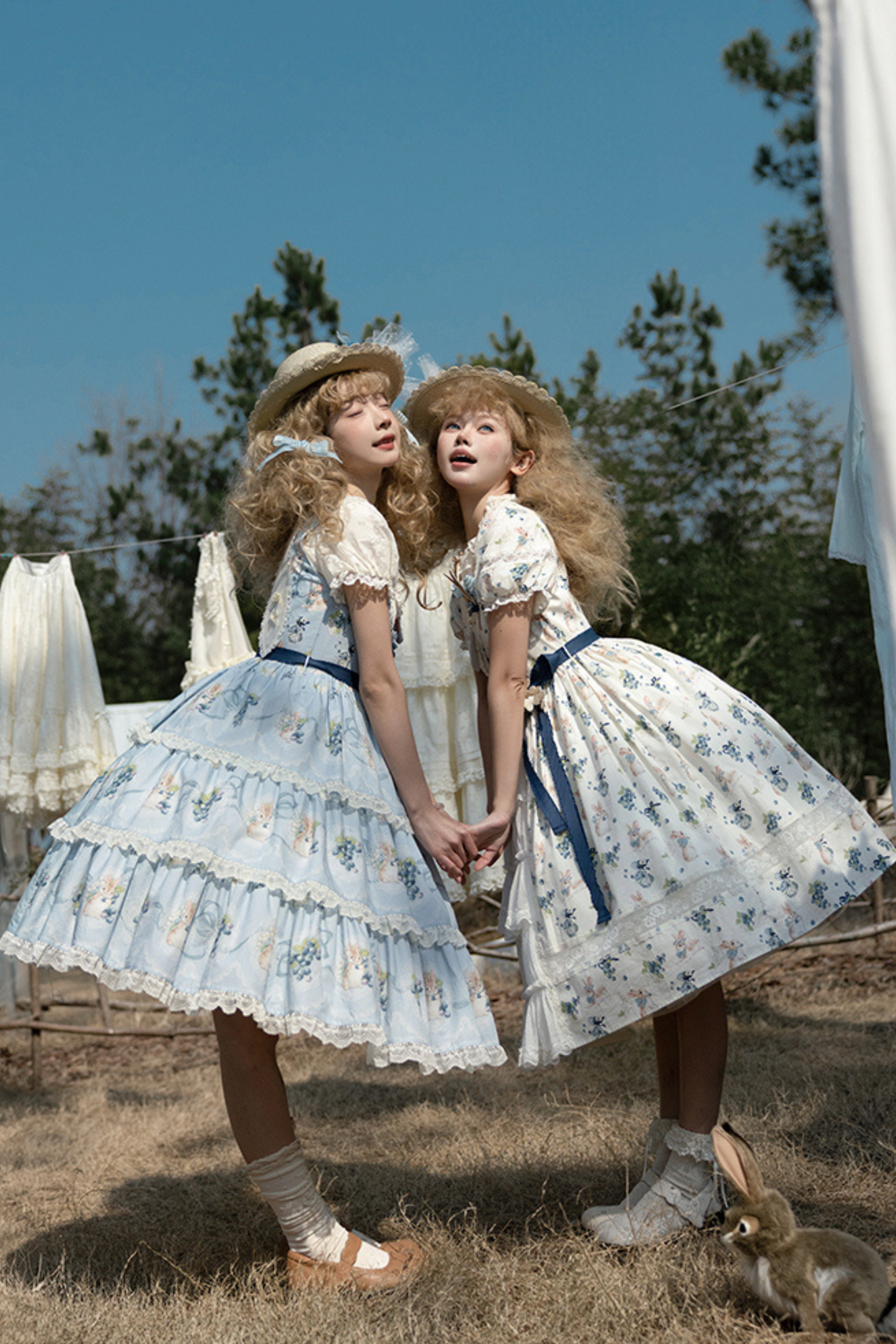 ベニーズブルーベリーガーデンロリータジャンパースカート+ドレス+インナーシャツ