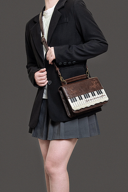 文学ピアノショルダーバッグ
