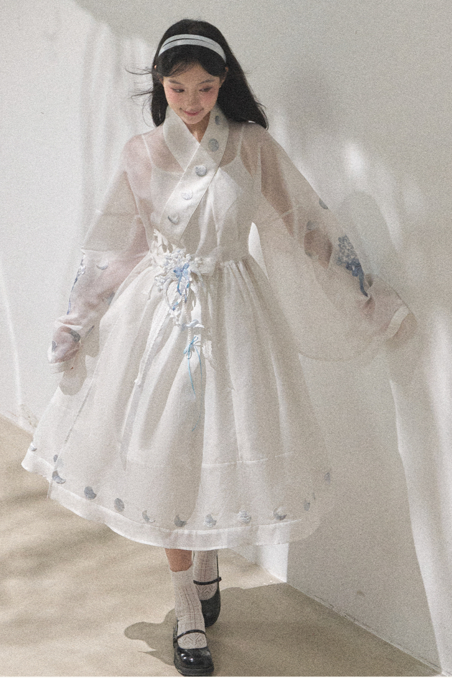 ピュアホワイトチャイナドレス+ベルト