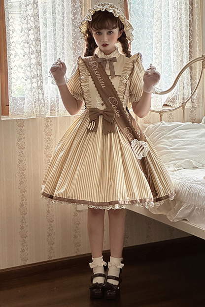 Twilight Town Chocolate Lolita Dress
