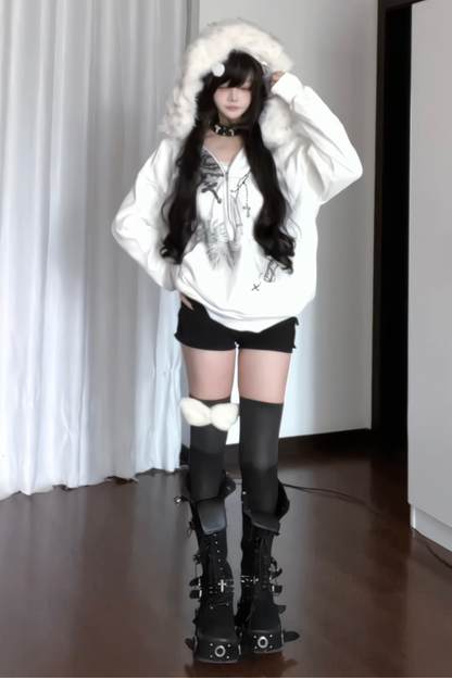 サブカルチャーファーフードルーズパーカー