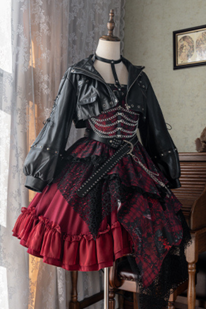 サブカルチャーダークゴシックハンサムセットアップ