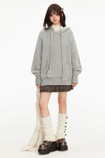 Grayfood knit pullover jacket