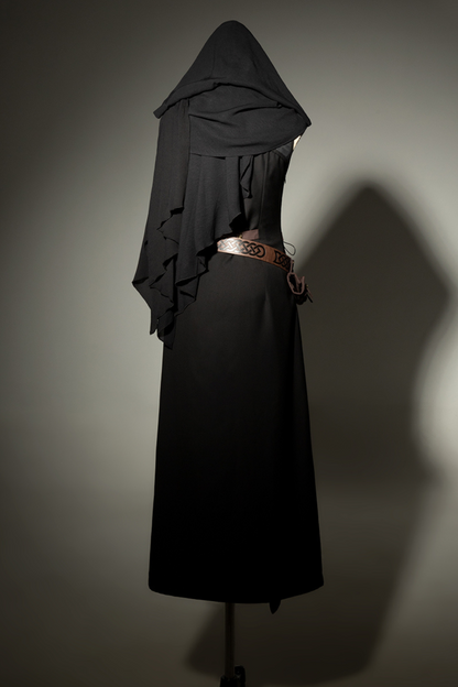 [Reserved Item] Punk Style Dark Gothic Dress + Shorts + Shawl + Sleeves + Belt Bag