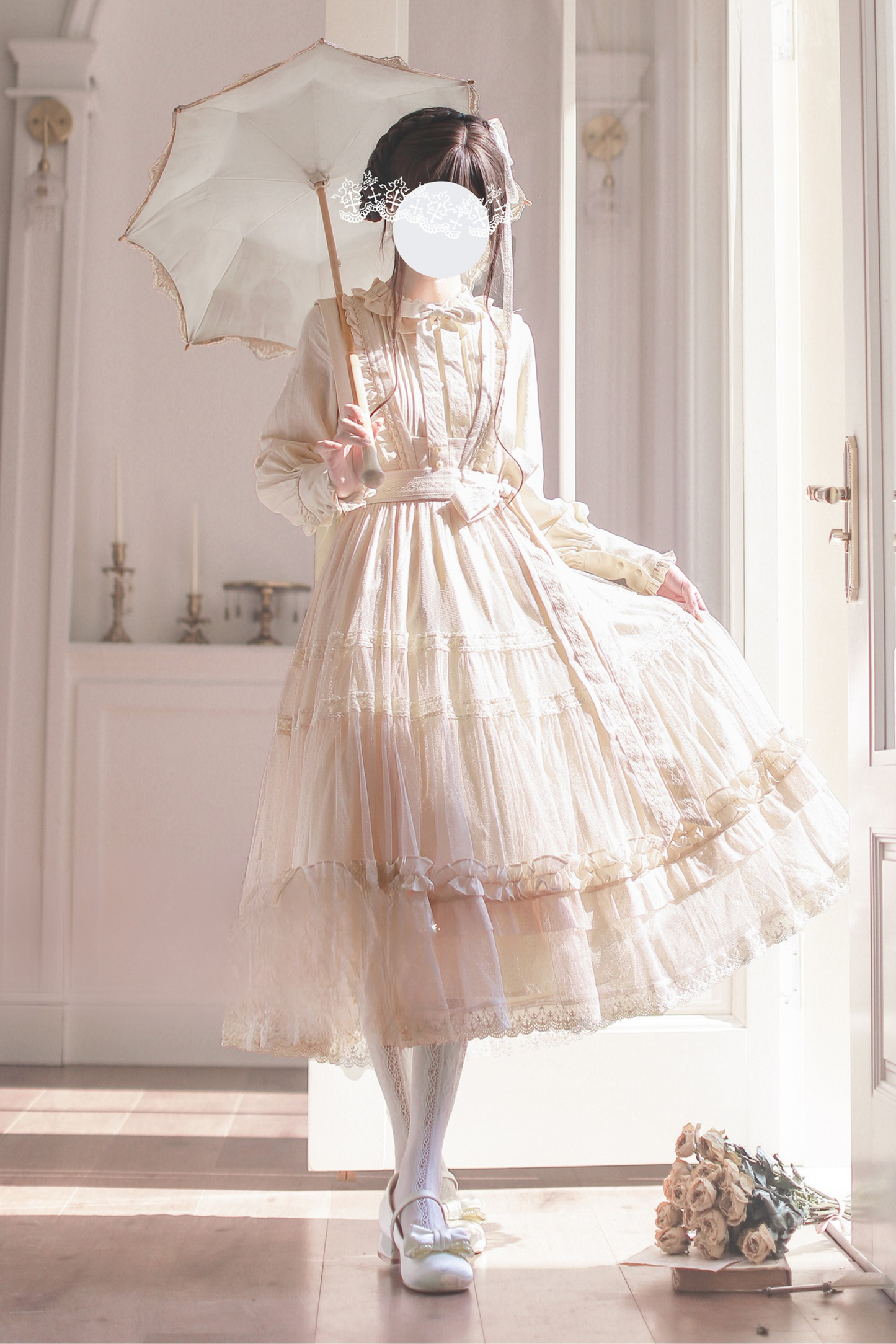 エレガントベストスカート+ブラウス