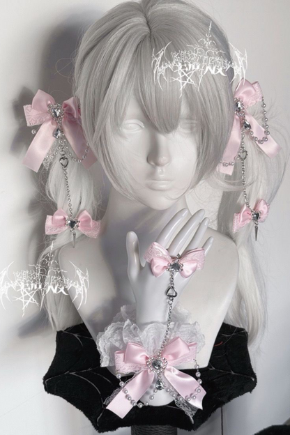 レースリボンサブカルクリップ