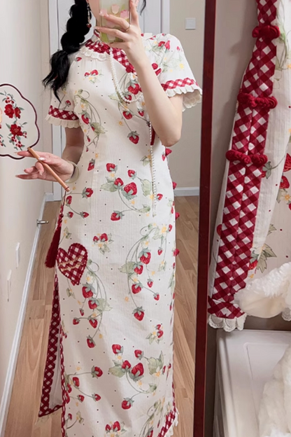 Strawberry Orchard China Dress