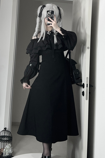 ミステリアダークロングドレス