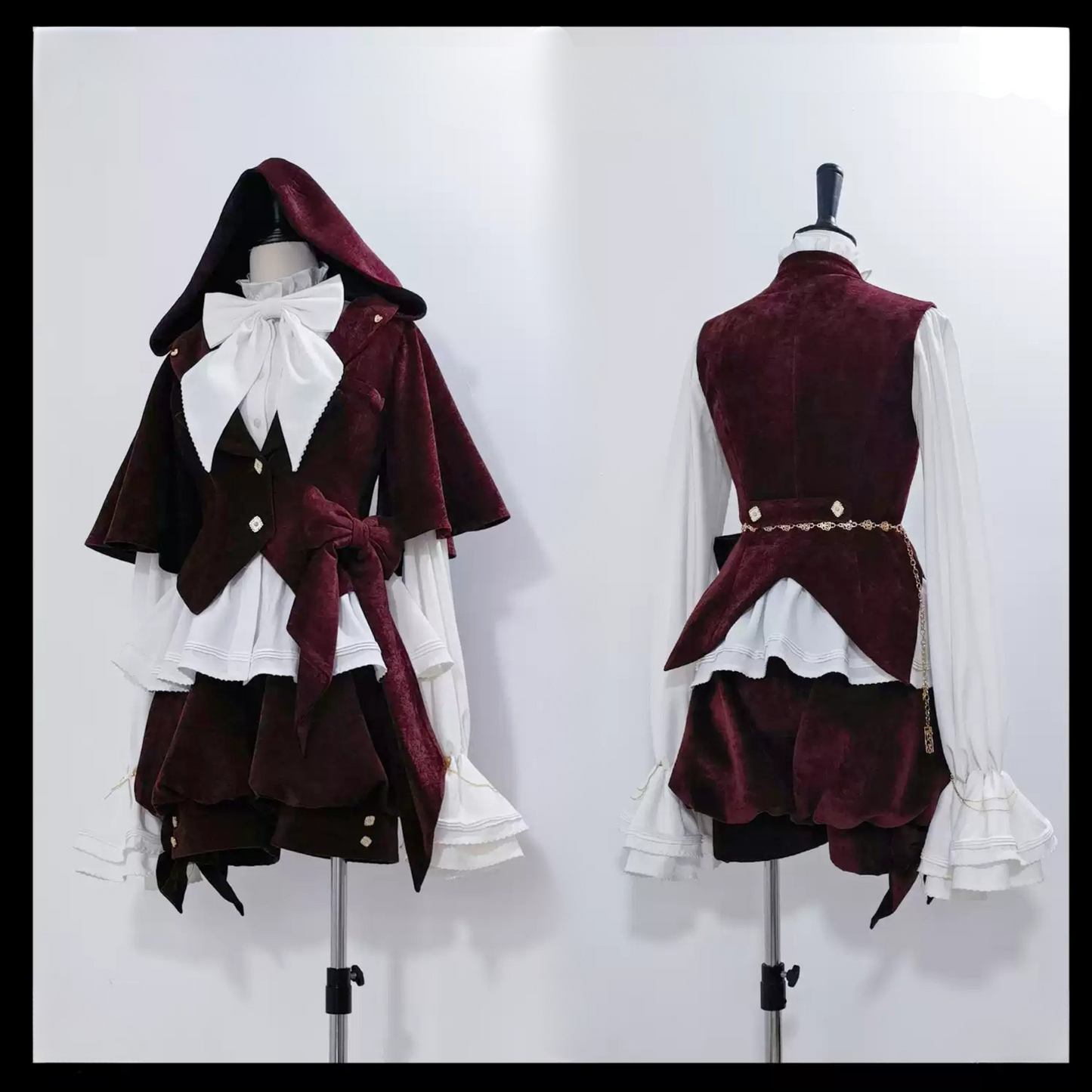 [May 27 reservation deadline] Hunting Rabbit Retro Red Bunny Ear Jacket + Vest + Shorts