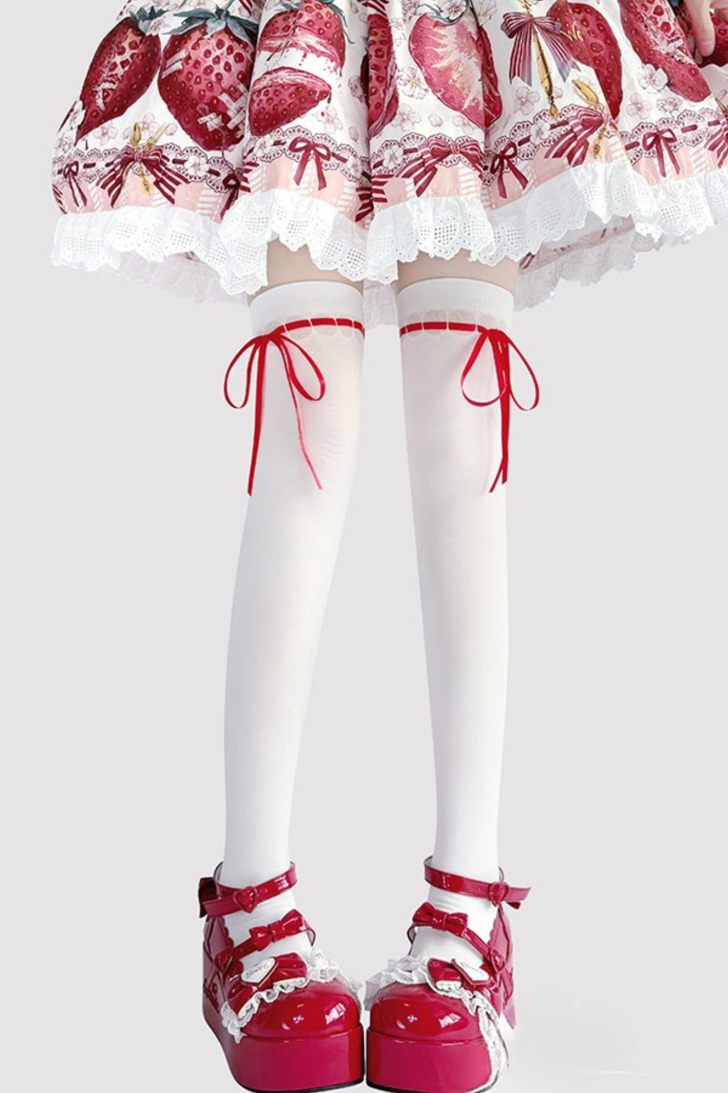 Ribbon Over-Knee Knee-High Socks