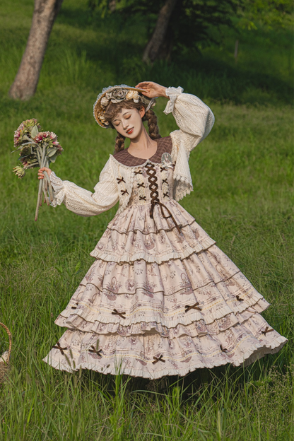 ブニングタイムエレガントロリータドレス+ドールカーディガン