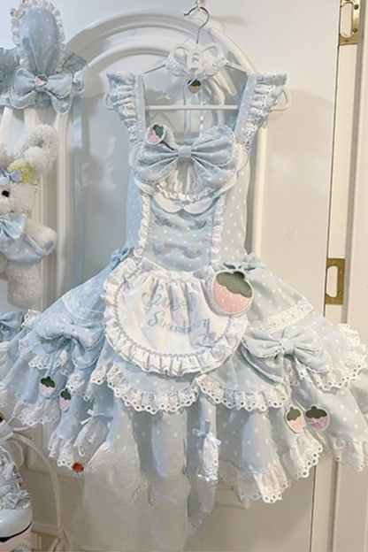 Strawberry Polka Dot Dress