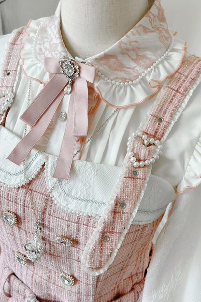 Lace Ruffle Fleece Shirt