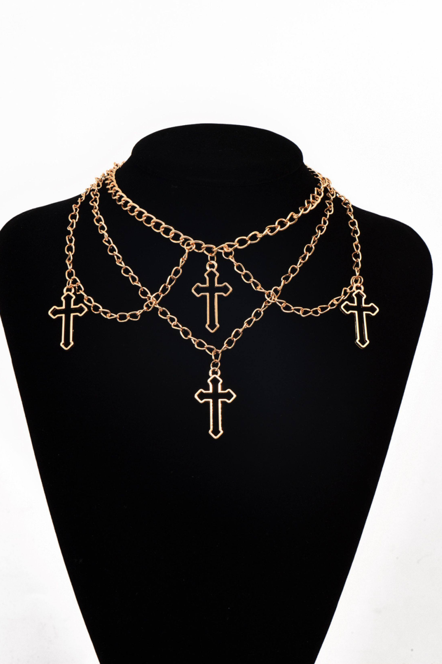ゴシッククロスチョーカーネックレス