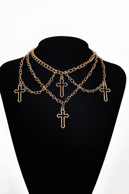 ゴシッククロスチョーカーネックレス