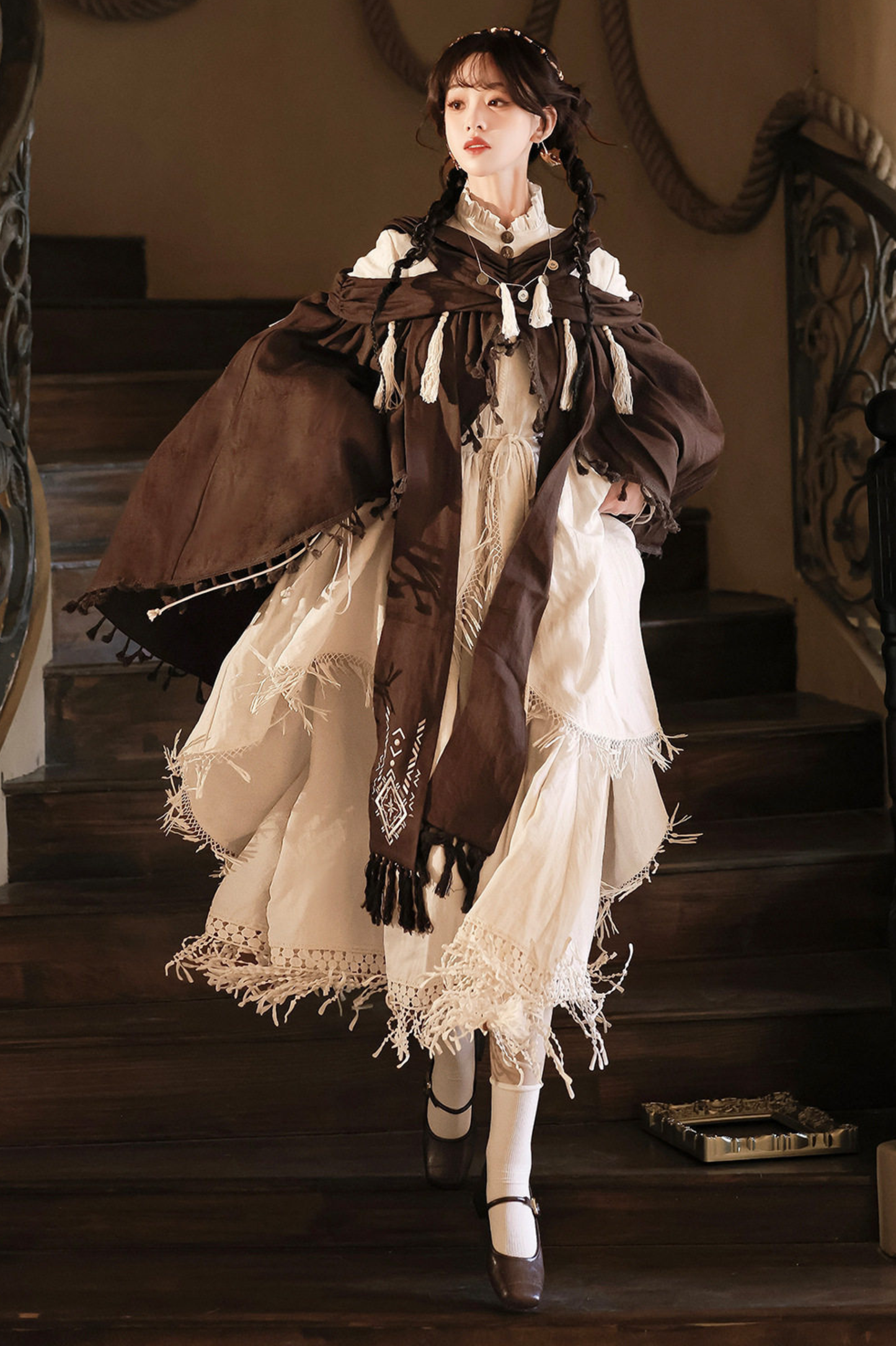 Dream Weaver Dress + Outerwear + Necklace