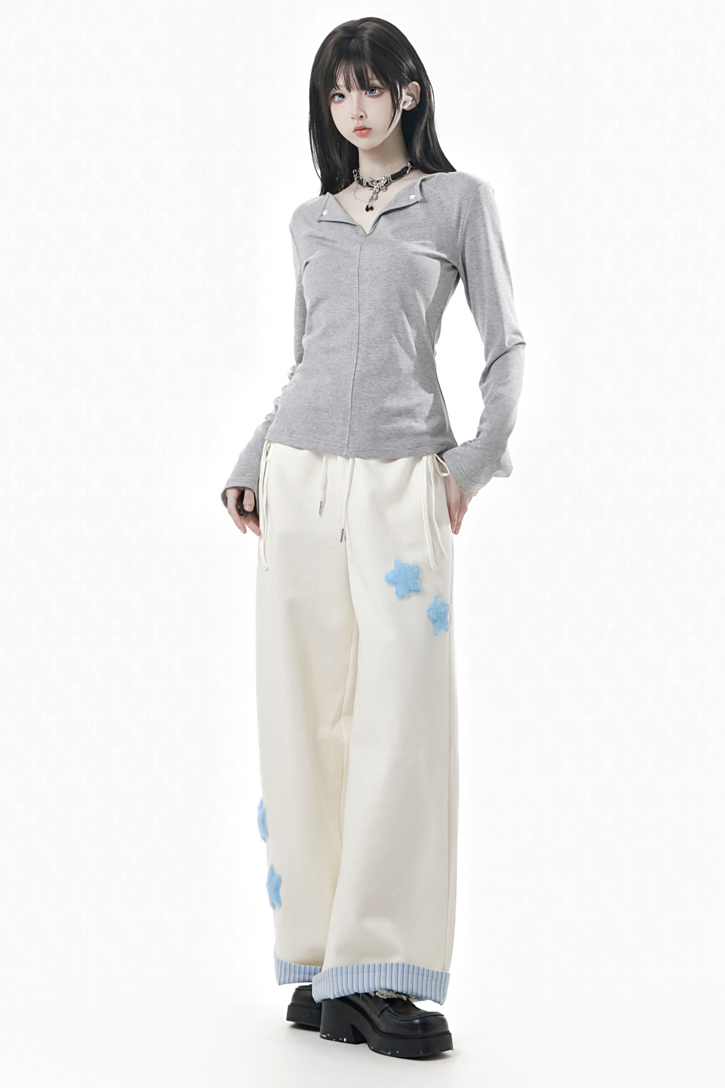 スターワッペンスウェットパンツ