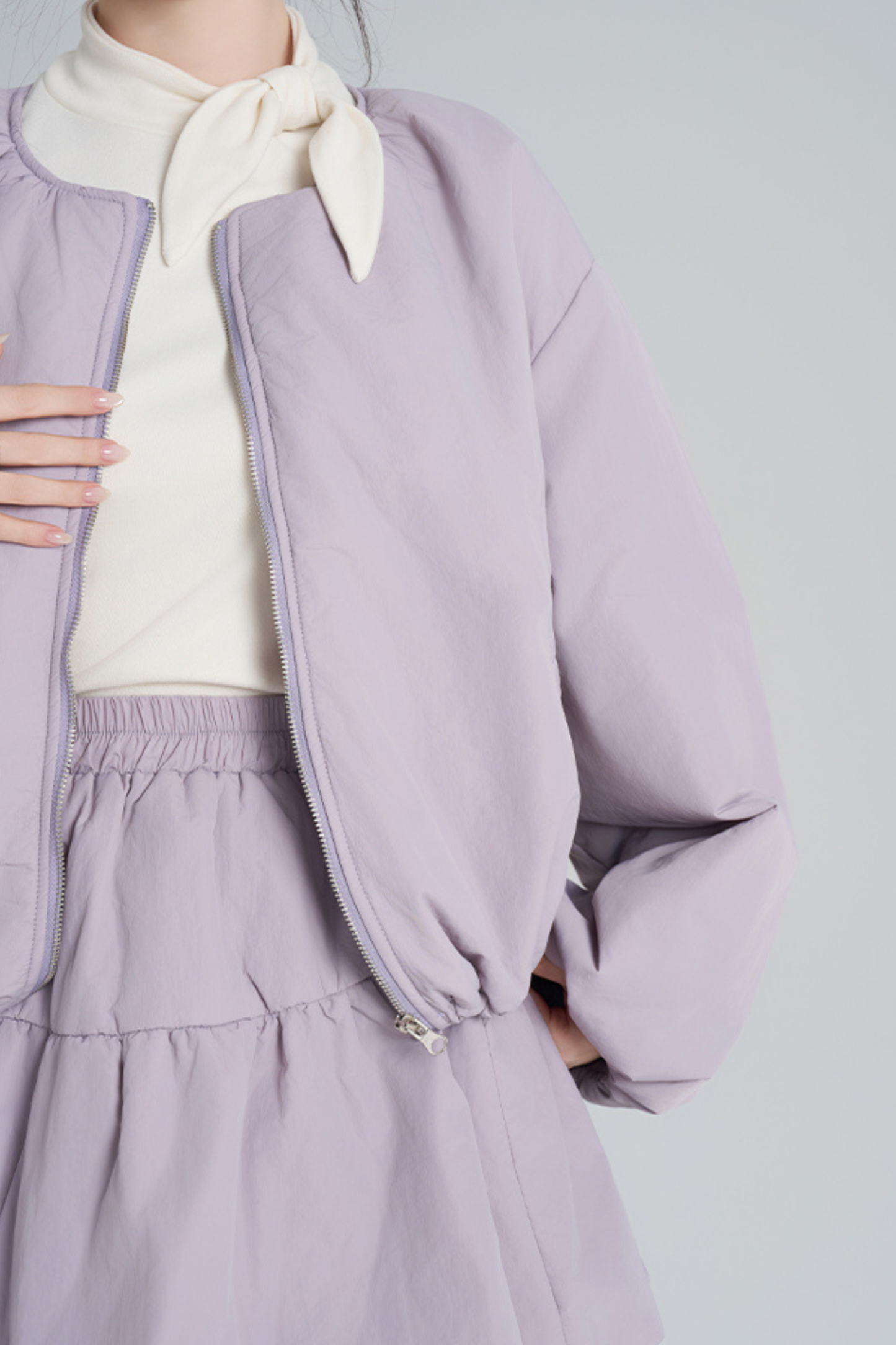 マカロンジップアウター+スカート