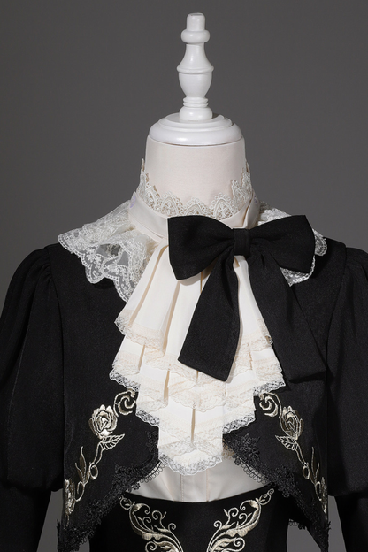 【予約商品】ゴシックダークサスペンダーロングドレス+シャツ+ジャケット