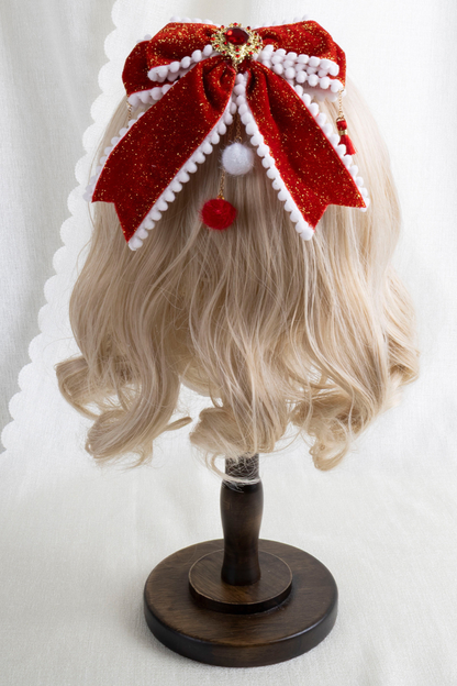 レッドベルベットロリータヘアクリップ