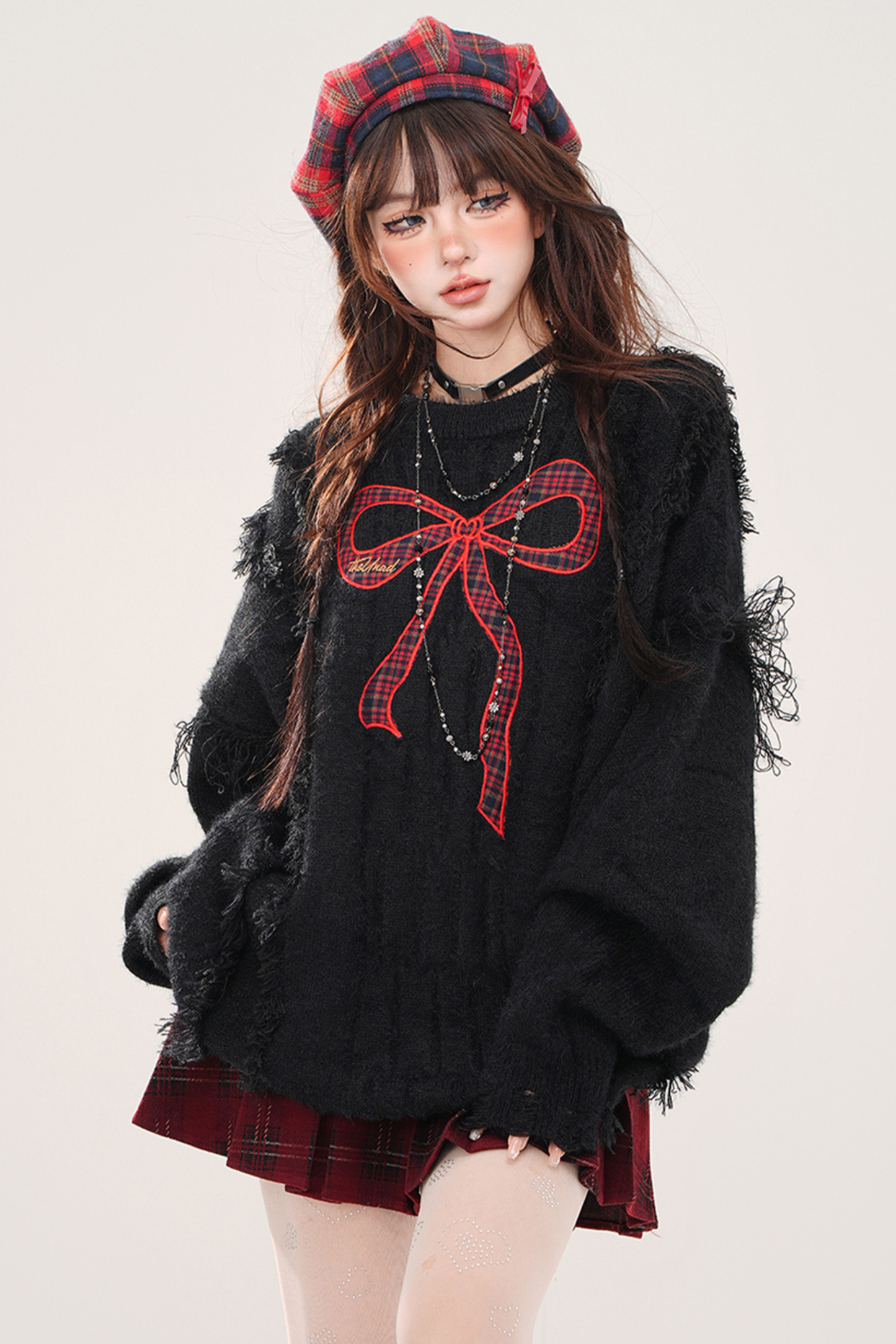 レッドリボンスイートセーター