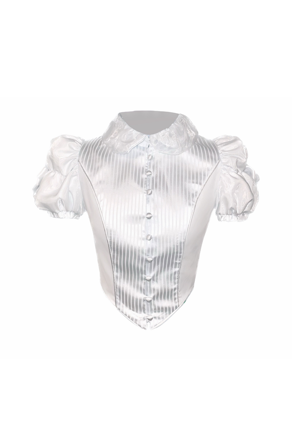 Spider Web French Blouse