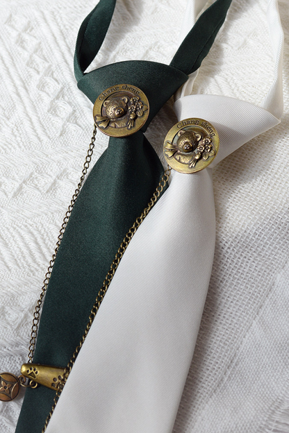 Bare Button Mode Necktie