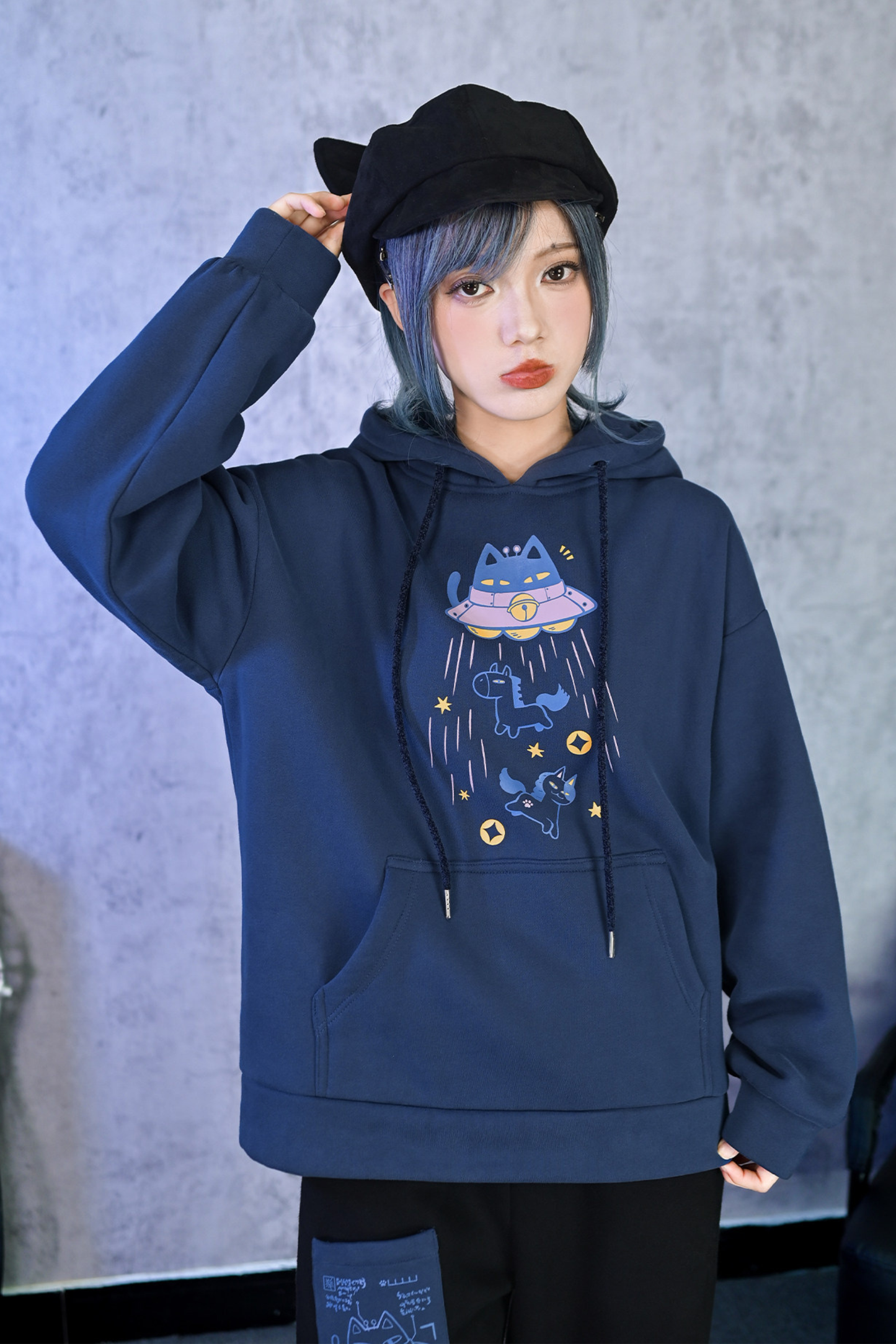Retro Star Hooded Sweatshirt