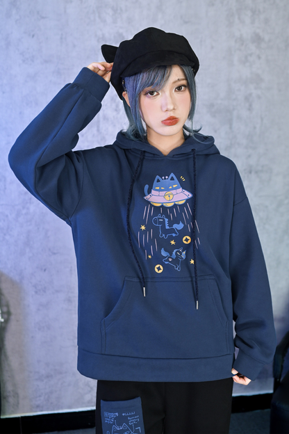 Retro Star Hooded Sweatshirt