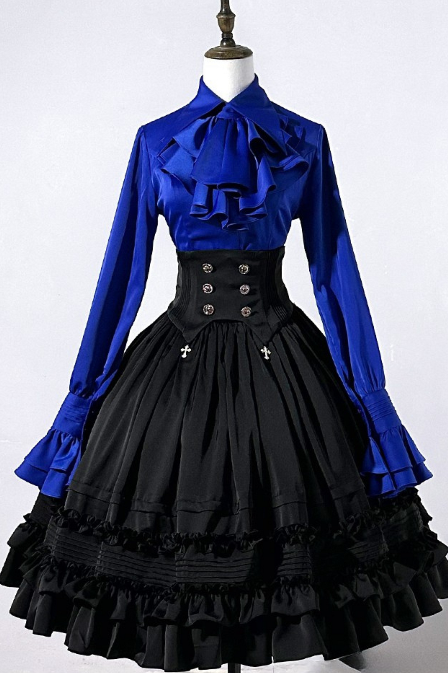 Classic Shirt + Frilled Retro Lolita Skirt