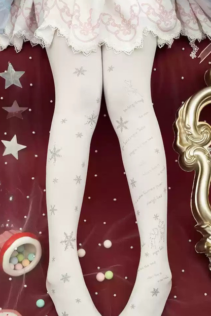 Silver Gold Design Tights