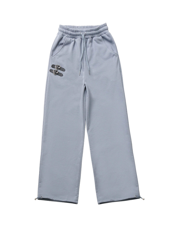 Cross design loose zip hoodie + cami top + pants