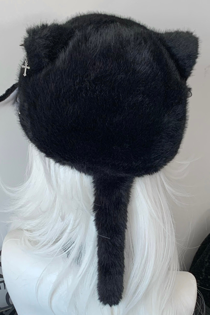 猫耳ファーハット
